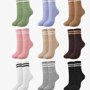 9 Pairs of Tennis Socks, Women's Sports Socks